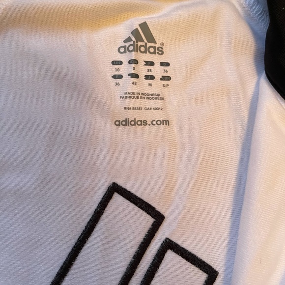 Adidas white and black jacket Size Small - Picture 3 of 7